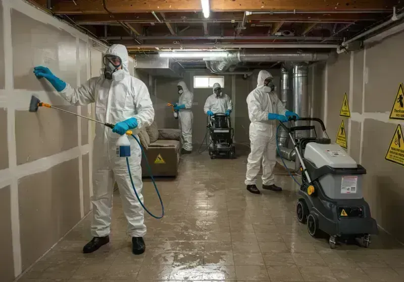 Basement Moisture Removal and Structural Drying process in Kenton County, KY